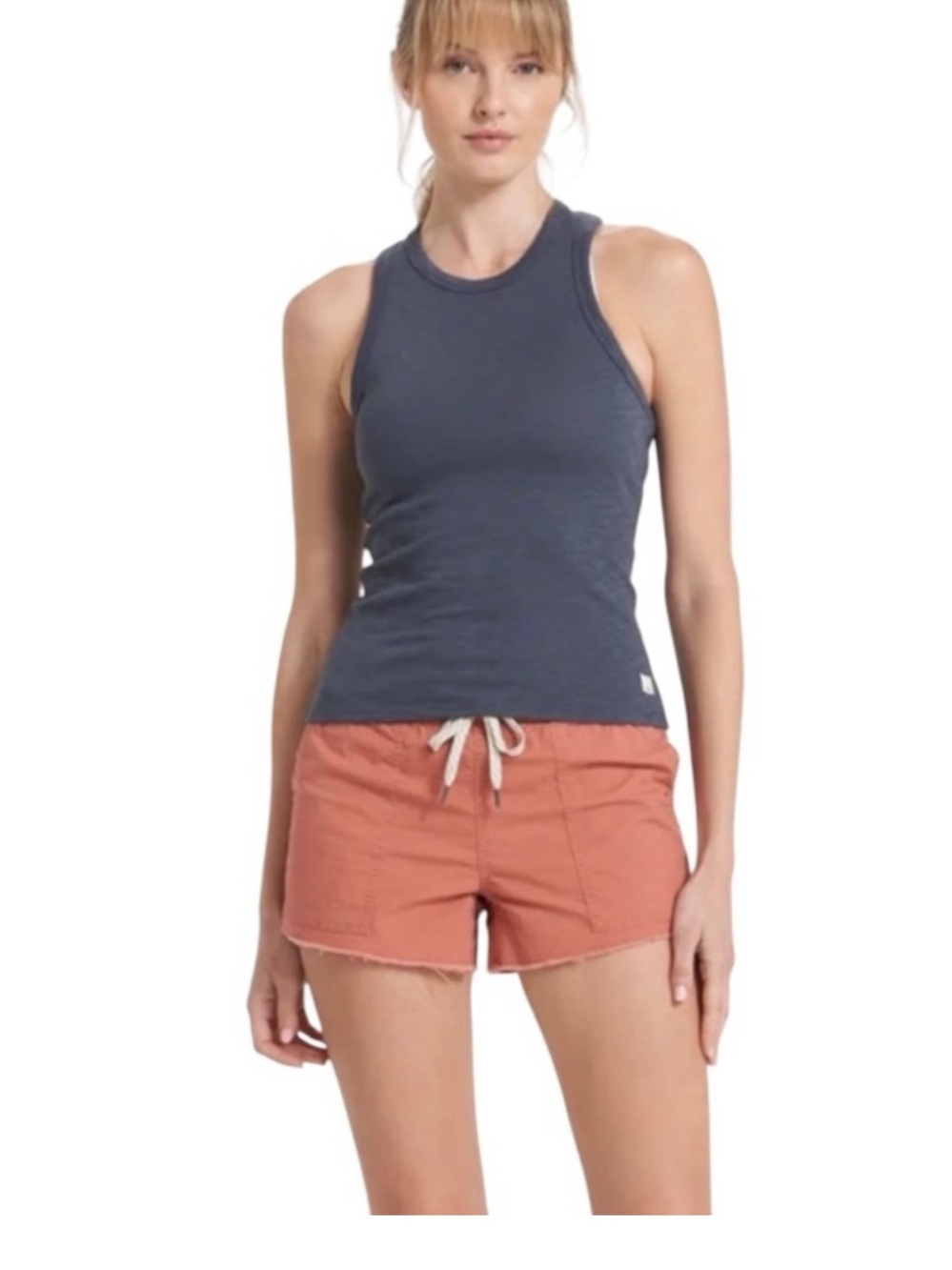 Vuori Vintage Ripstop Shorts Cinnamon Casual Athleisure Rust Red Size Medium